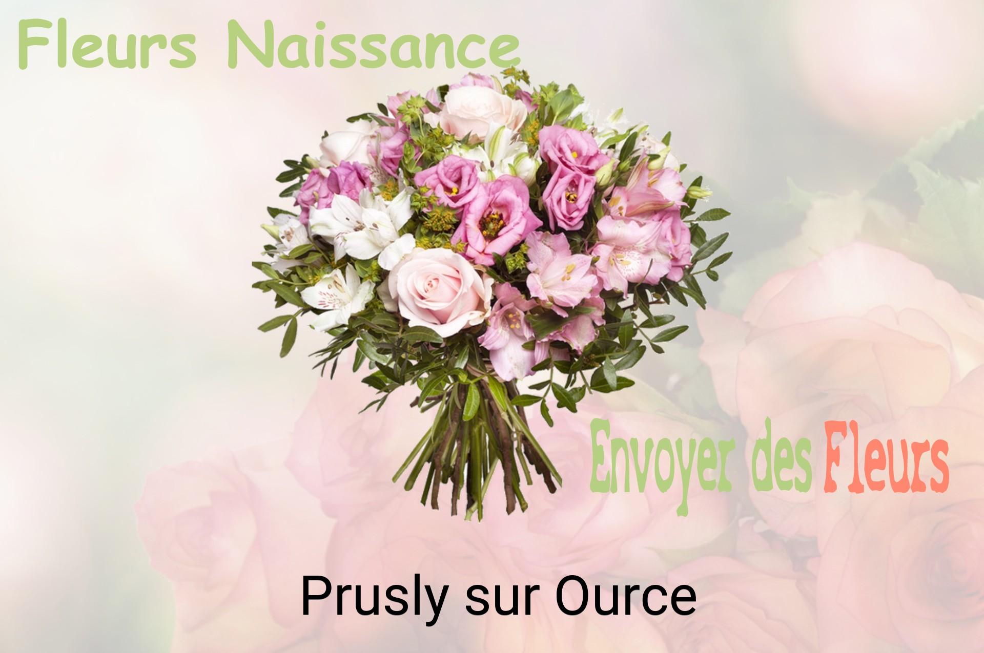Bouquet de fleurs de naissance livré à Prusly-sur-Ource